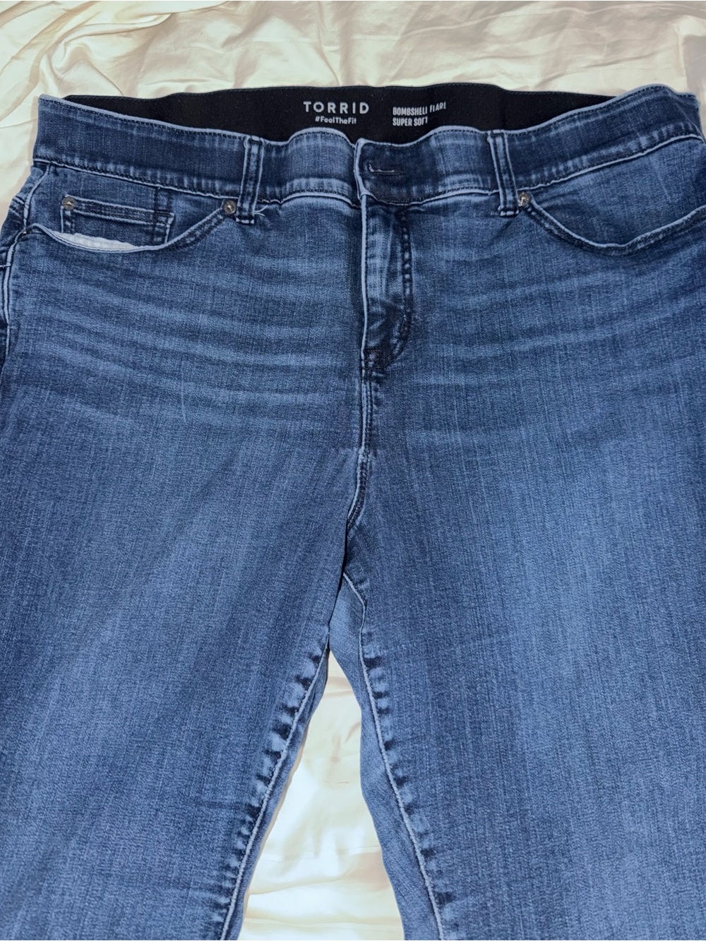 torrid Medium Blue Stretch Denim Jeggings - Super Soft Fit